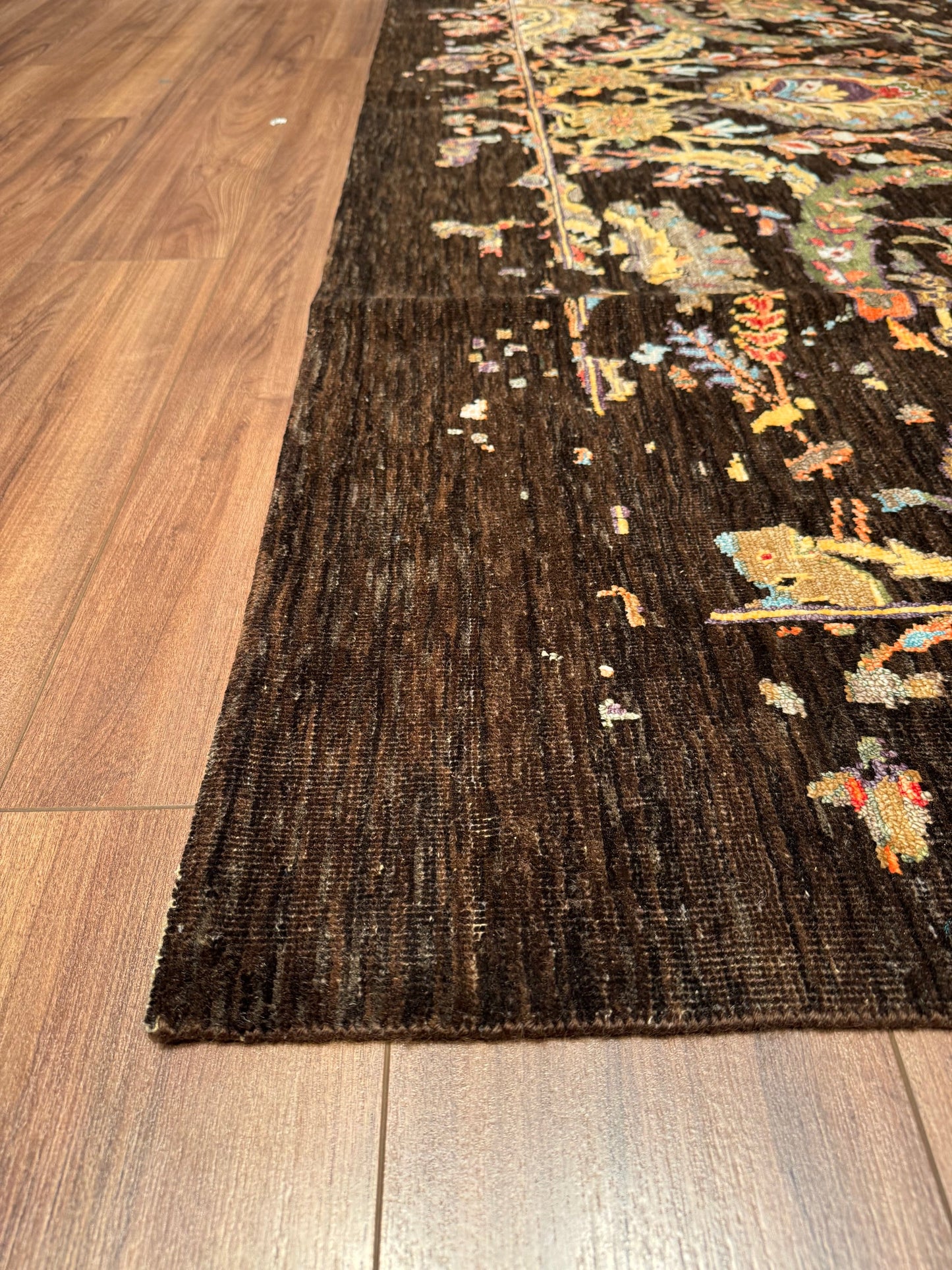 Oxidised Original Hand Woven Multi Wool Silk Carpet