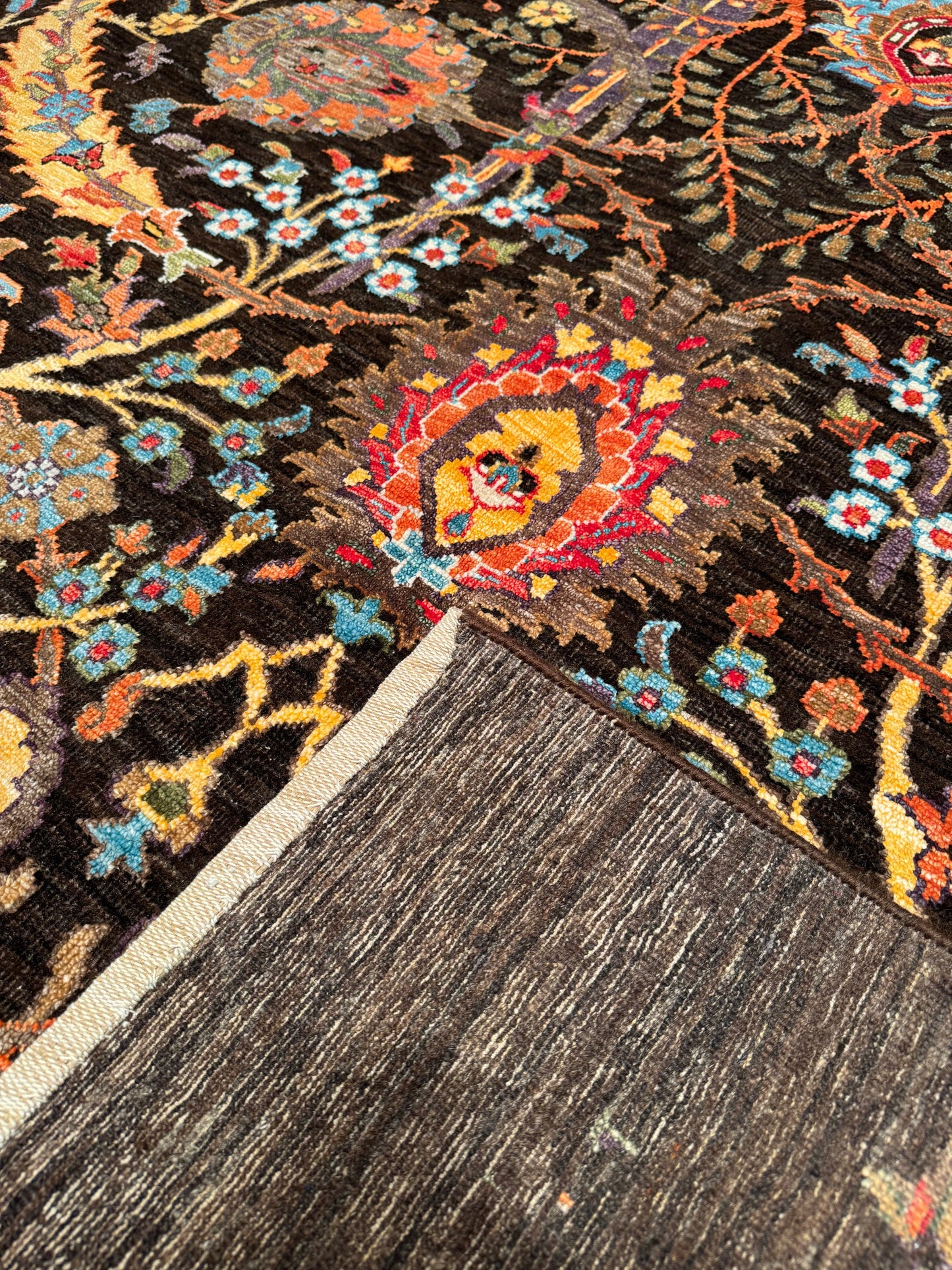 Oxidised Original Hand Woven Multi Wool Silk Carpet