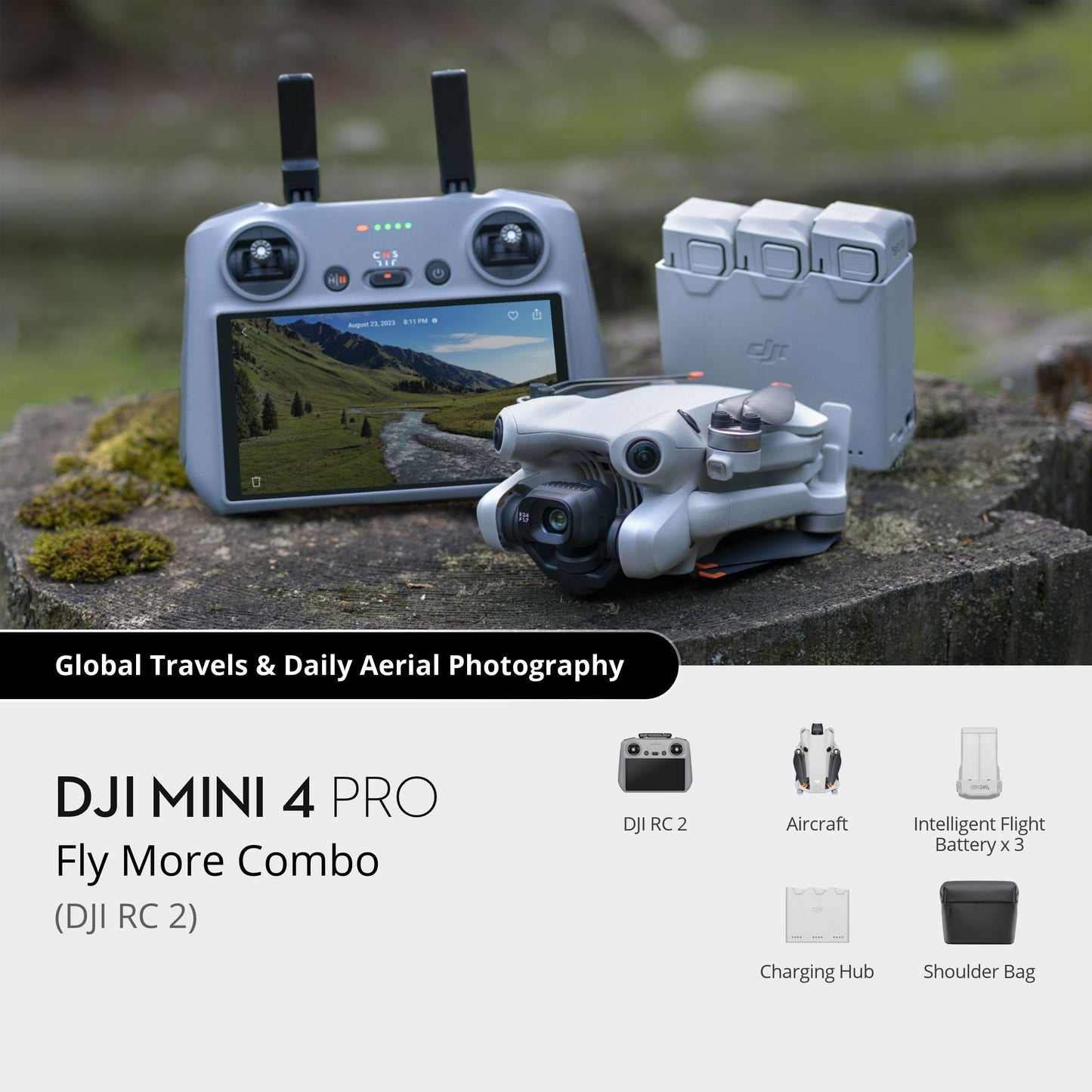 DJI Mini 4 Pro Fly More Combo (DJI RC 2) | 70% OFF + FREE SHIPPING