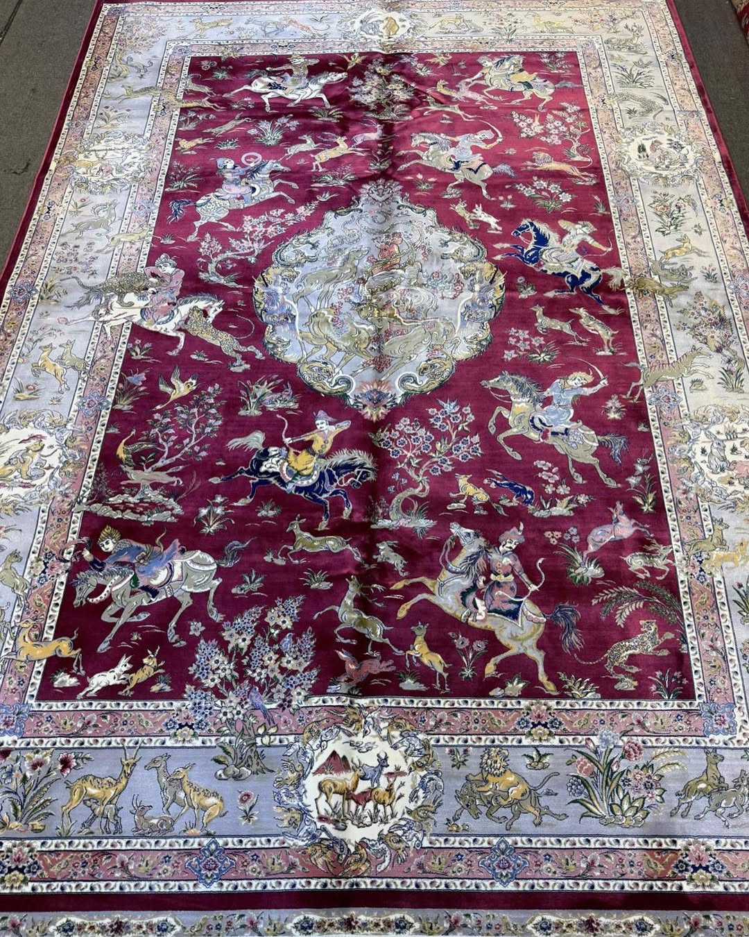 Persian Silk &amp; Wool Rug – 2x3 m