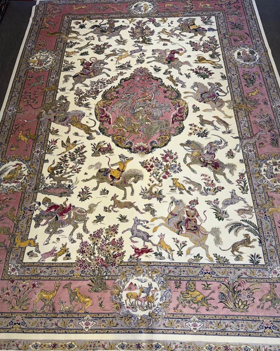 Persian Silk &amp; Wool Rug – 2x3 m