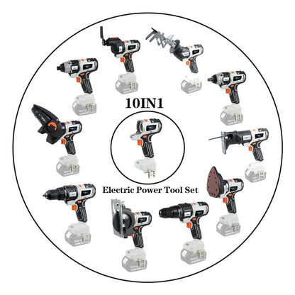 10 in 1 Brushless Drill Set