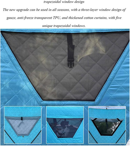 5-8 Person Hexagonal Warm and Thickened Ice Fishing Tent