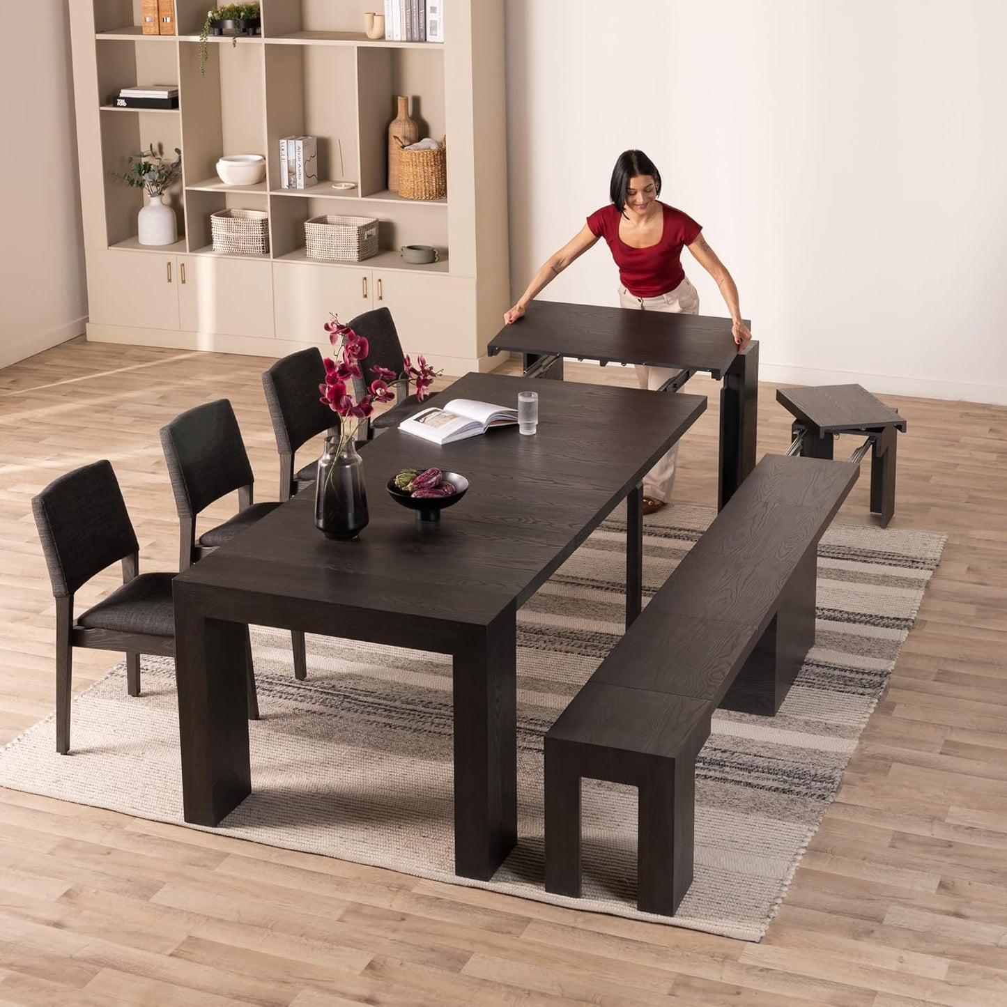 Transformer Expandable Dining Table Set