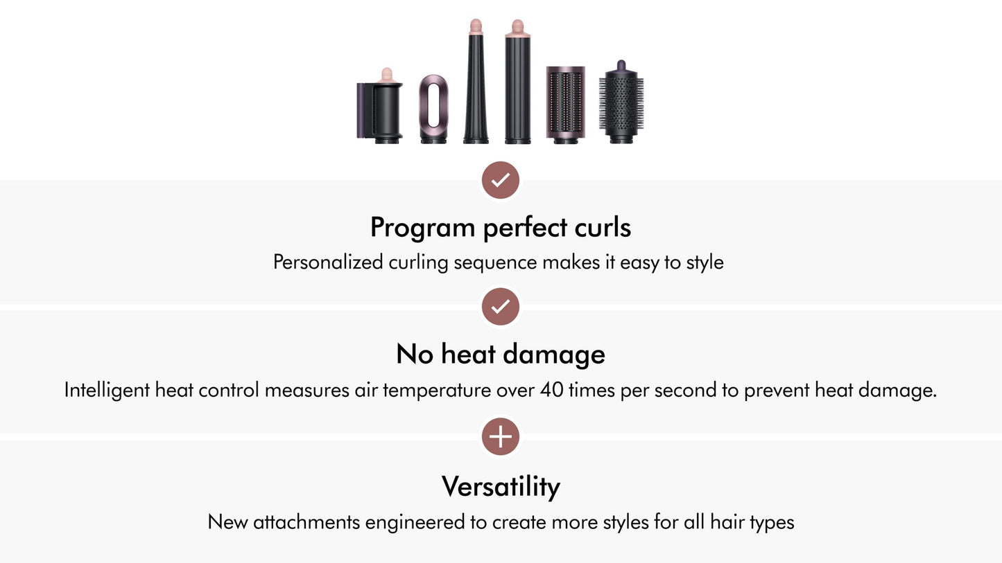 Airwrap i.d.  multi-styler and dryer Straight+Wavy (Jasper Plum)
