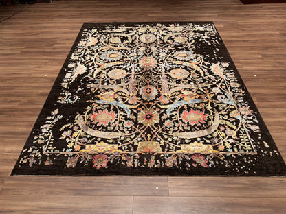 Oxidised Original Hand Woven Multi Wool Silk Carpet