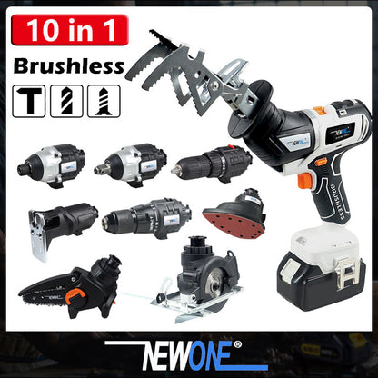 10 in 1 Brushless Drill Set