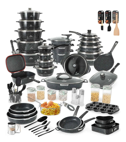 Cookware Set 134 Pieces Complete Kitchenware Set for Cooking
